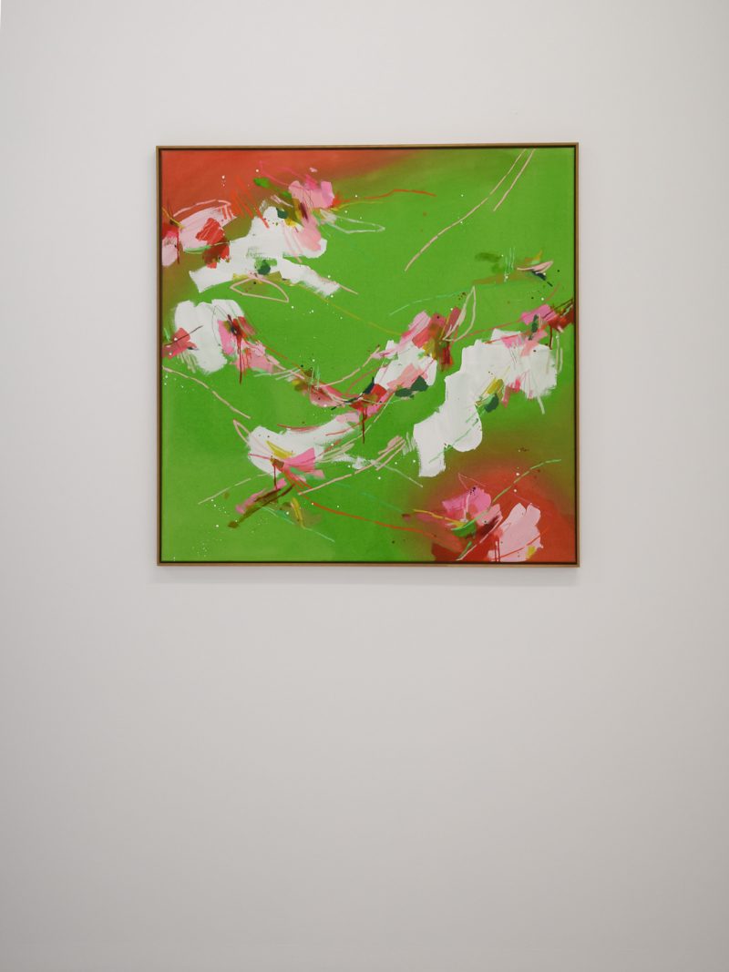 strawberry matcha 02 | 100x100cm