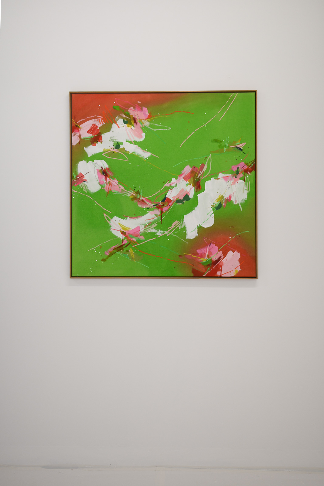 strawberry matcha 02 | 100x100cm