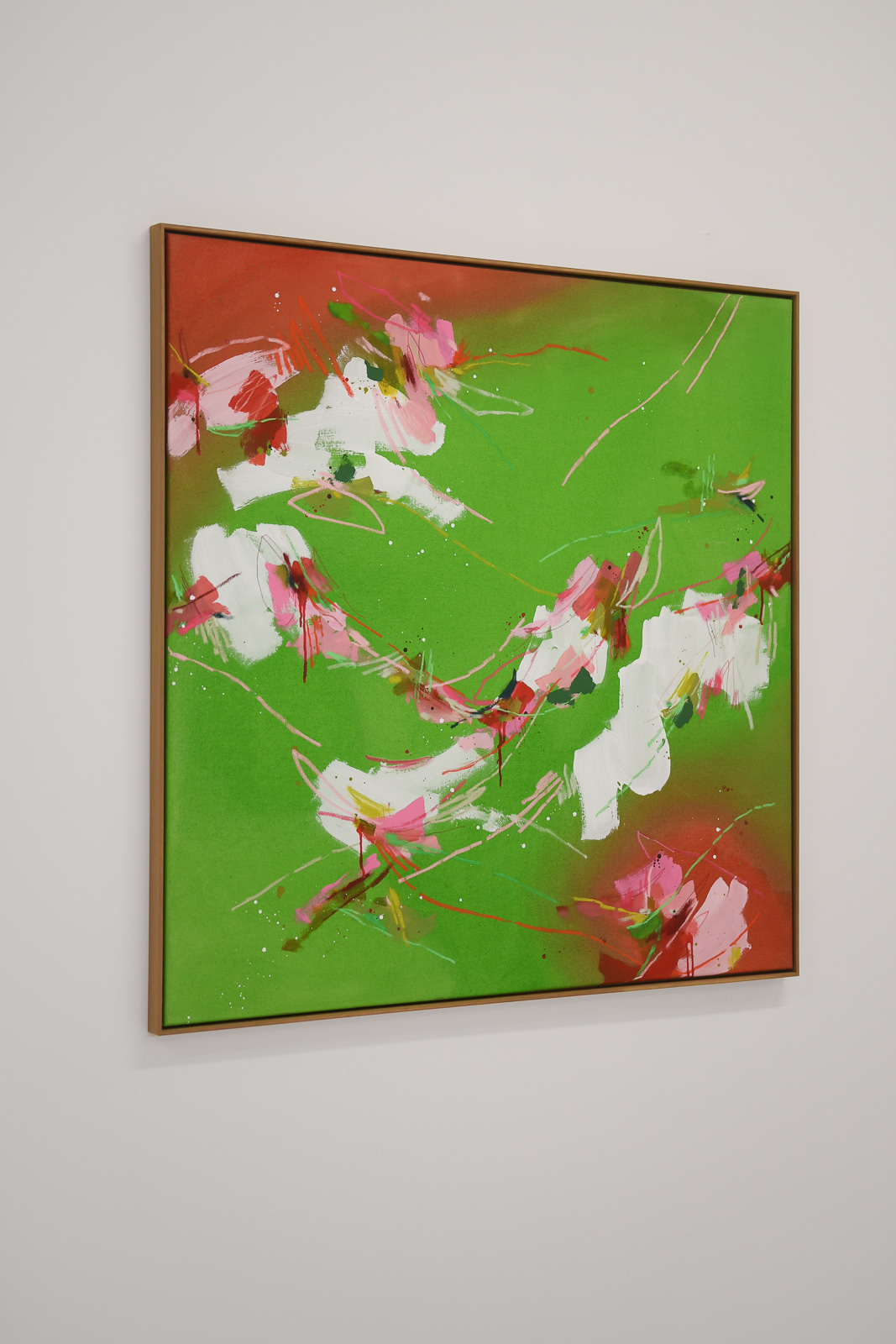 strawberry matcha 02 | 100x100cm – Bild 2