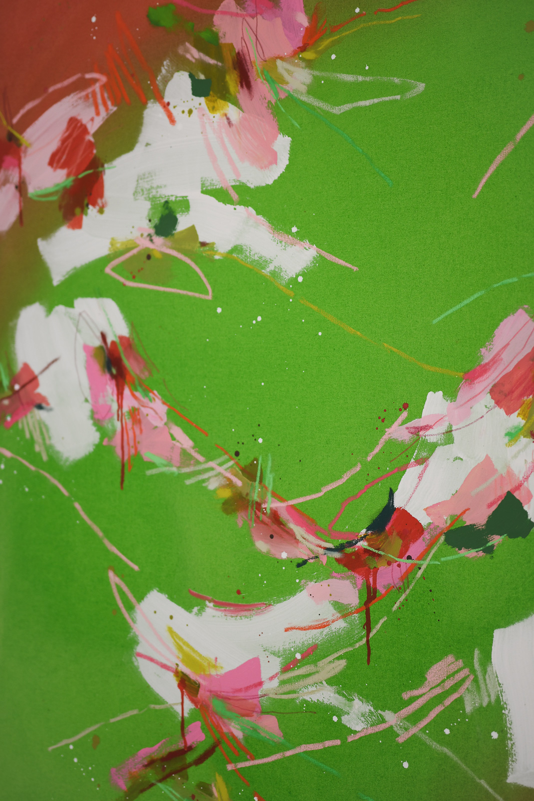 strawberry matcha 02 | 100x100cm – Bild 4