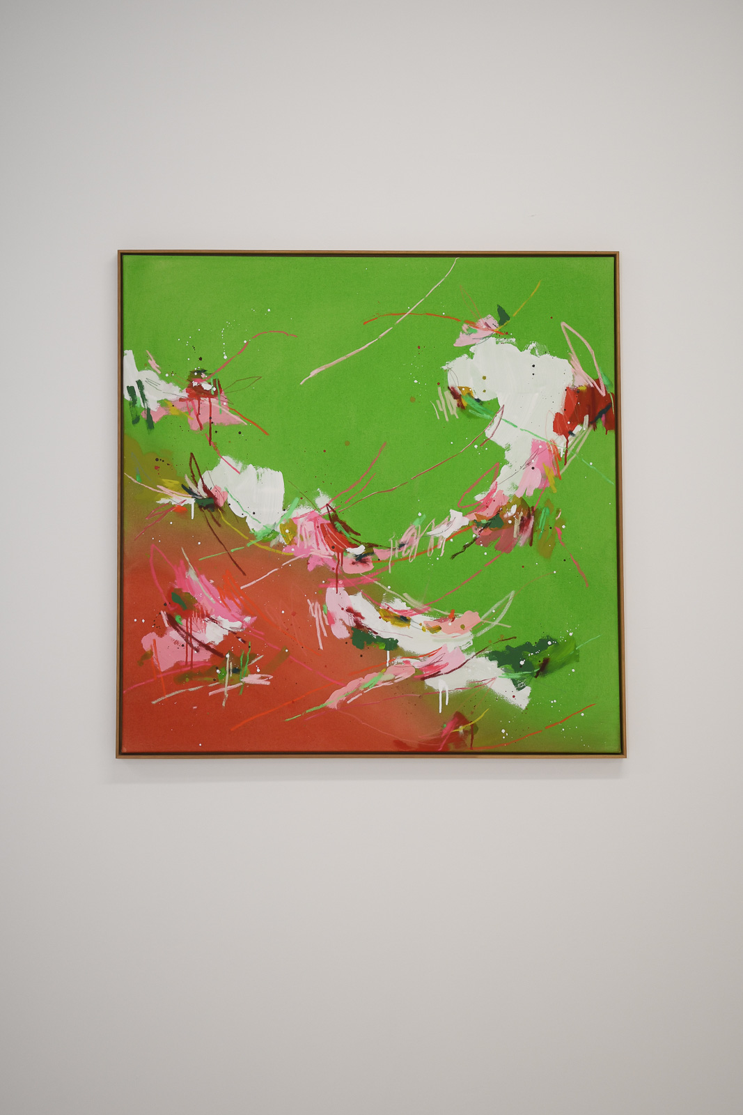 strawberry matcha 01 | 100x100cm