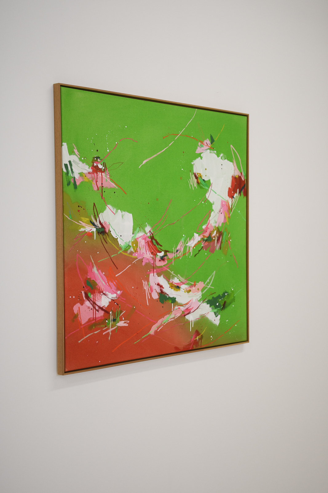 strawberry matcha 01 | 100x100cm – Bild 2