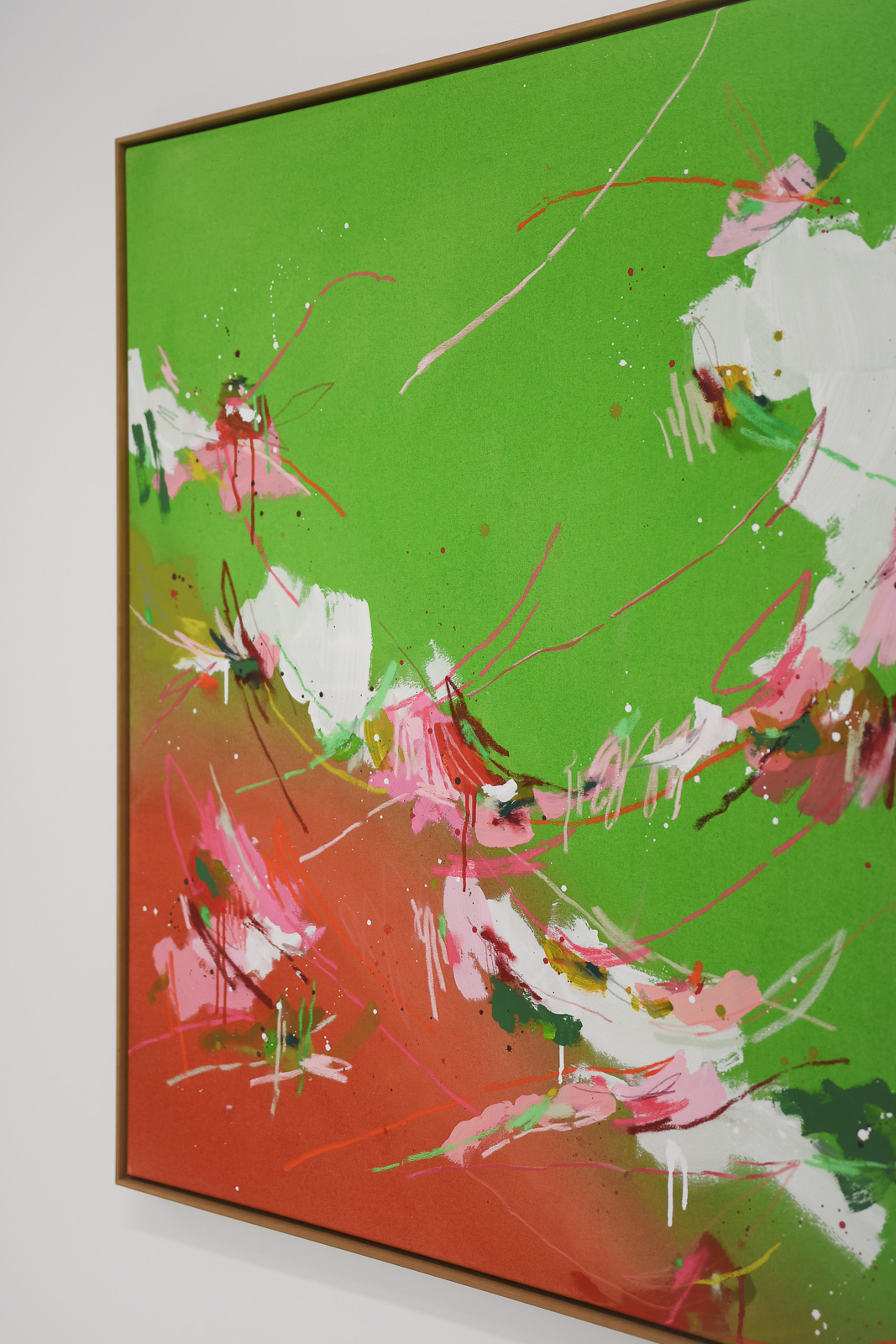 strawberry matcha 01 | 100x100cm – Bild 3