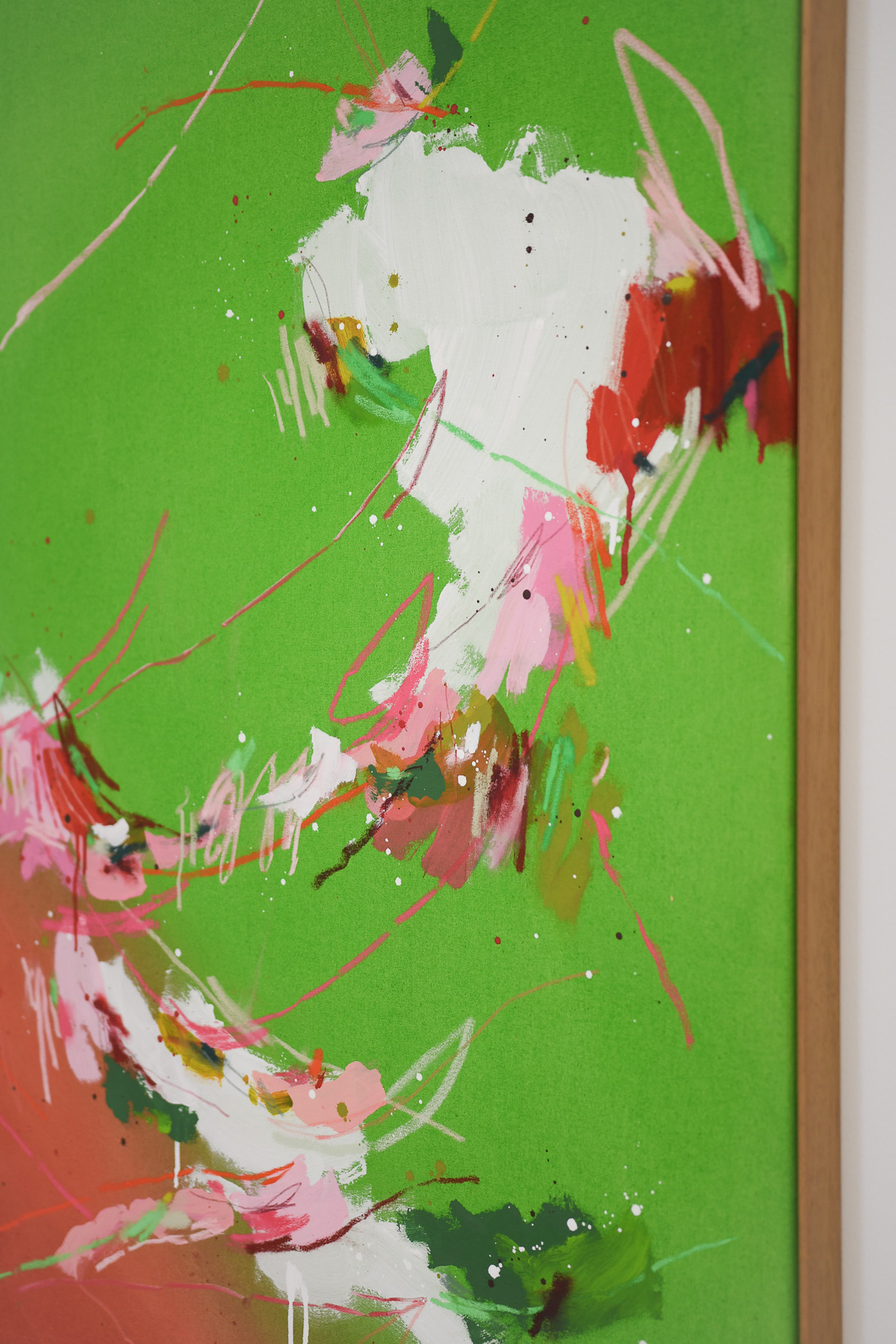 strawberry matcha 01 | 100x100cm – Bild 4