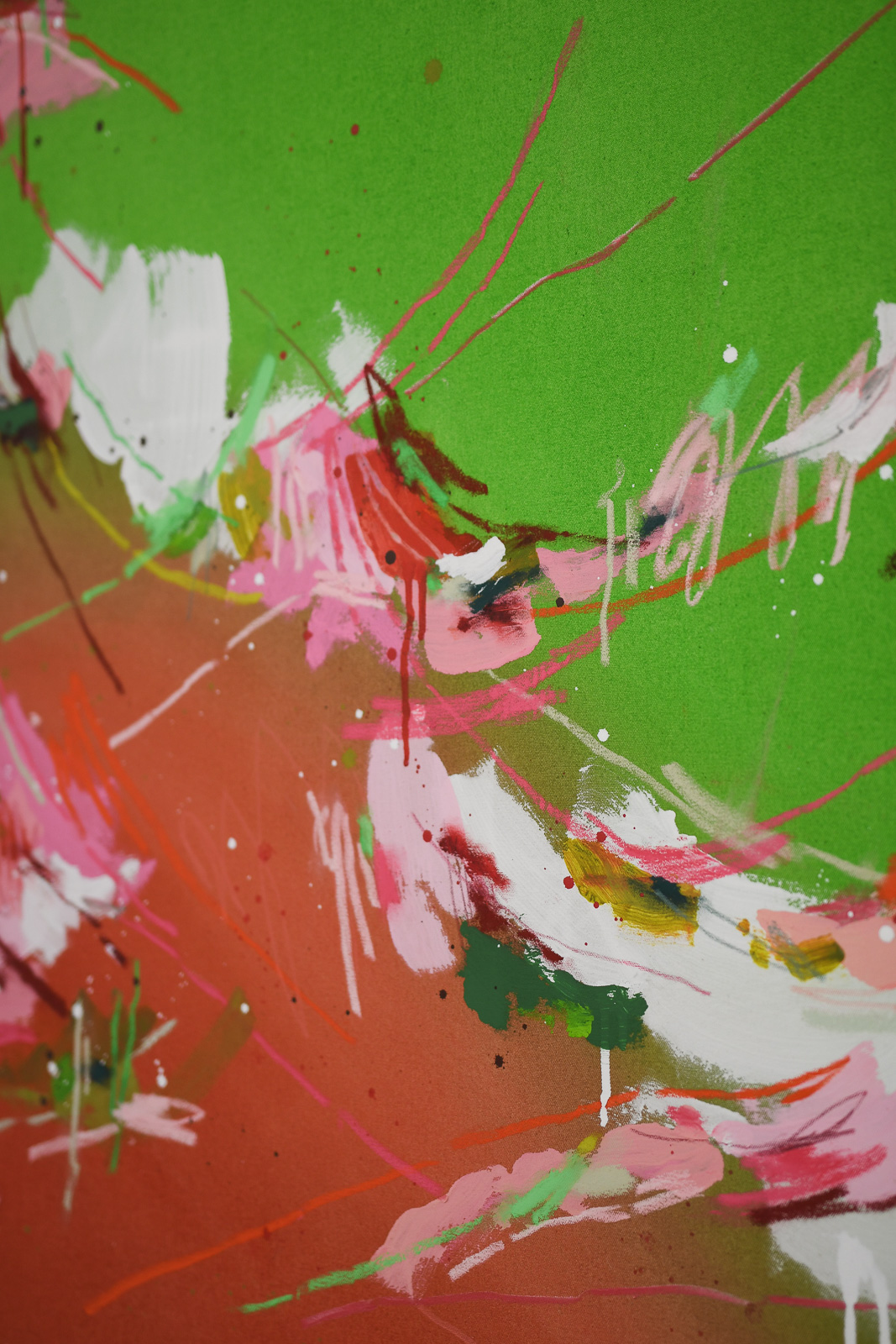 strawberry matcha 01 | 100x100cm – Bild 5