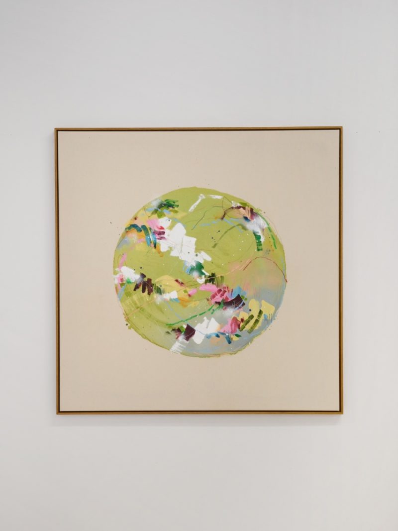 big world - green | 100x100cm