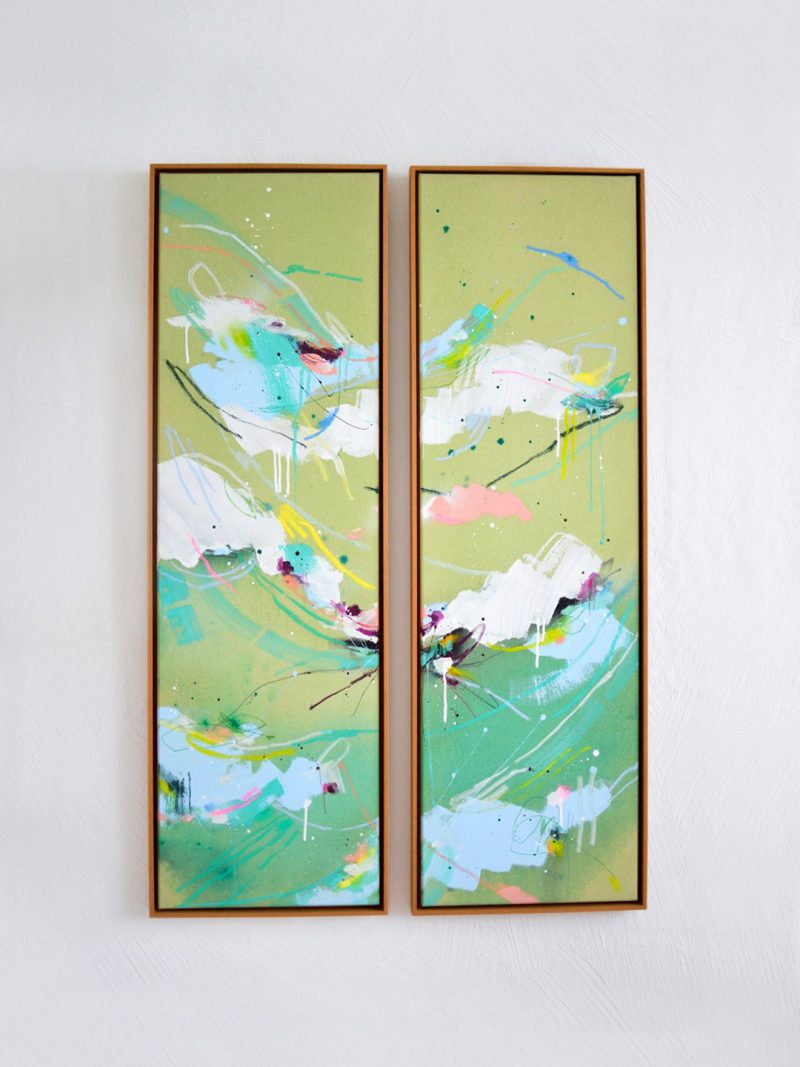 Calm water | 2Stk. 30x100cm