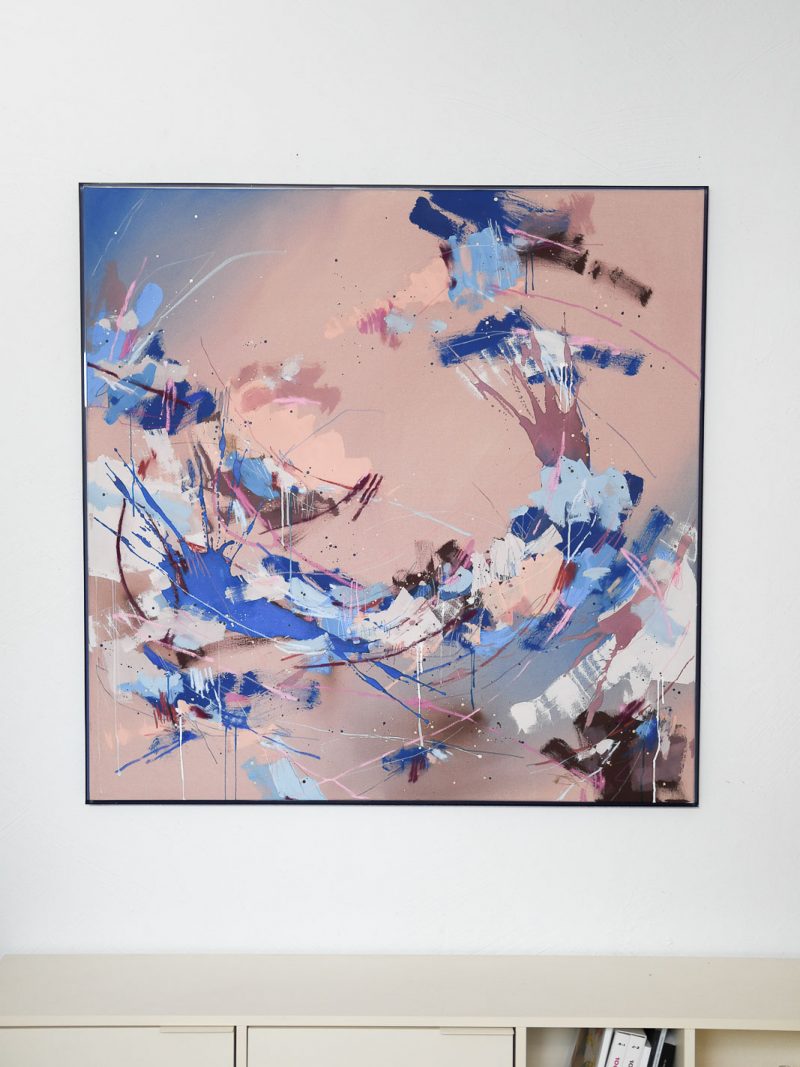feeling blue | 120x120cm