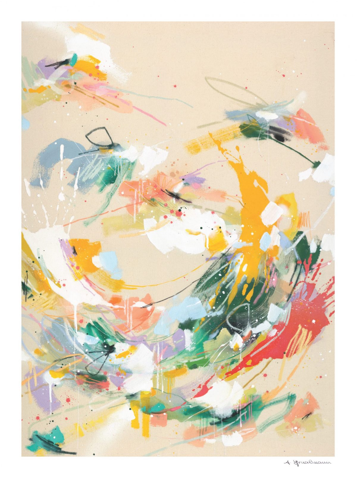 Print "foreground" - 50x70cm, Smow Limited Edition 25 Stk.