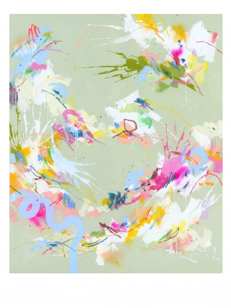 Print "in bloom", 70x90cm