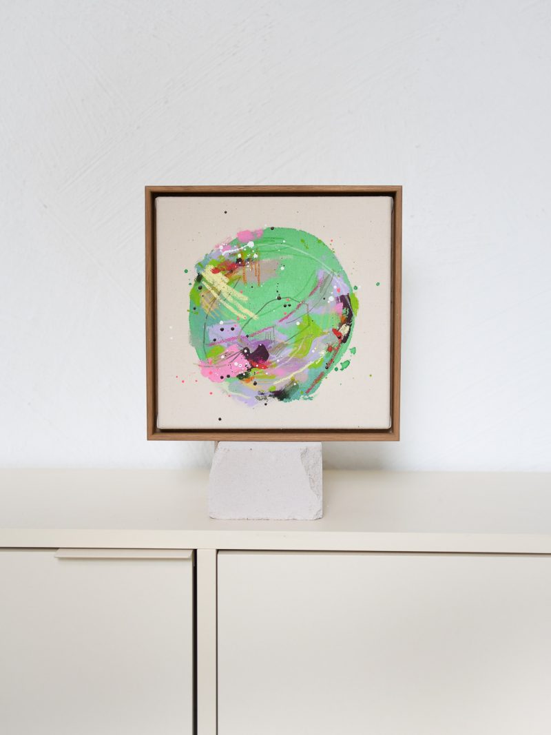 whole world - green lilac 02 | 24x24cm