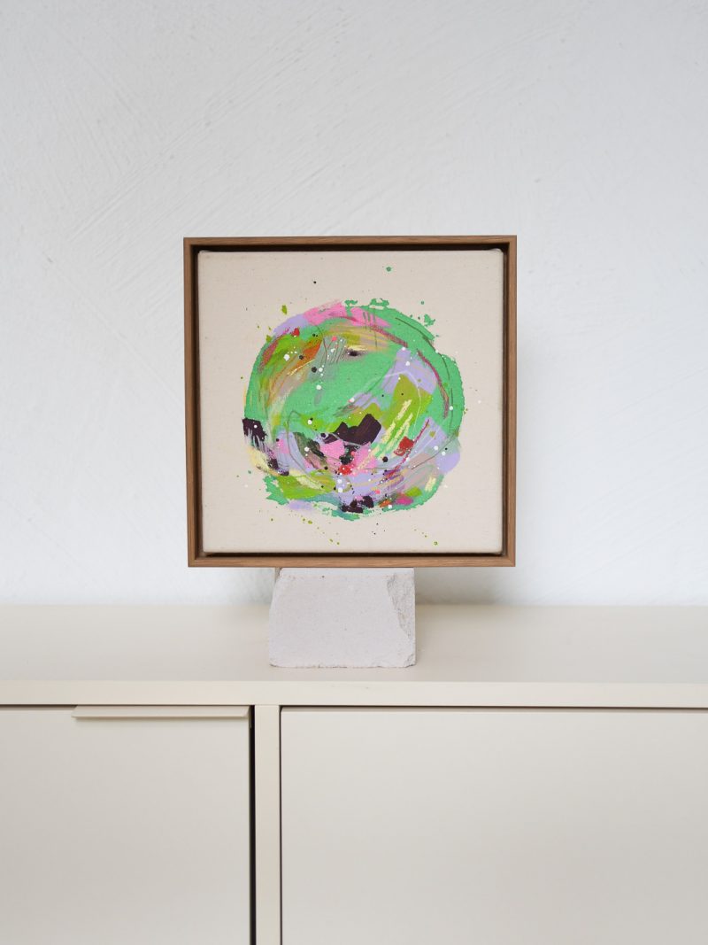 whole world - green lilac 01 | 24x24cm