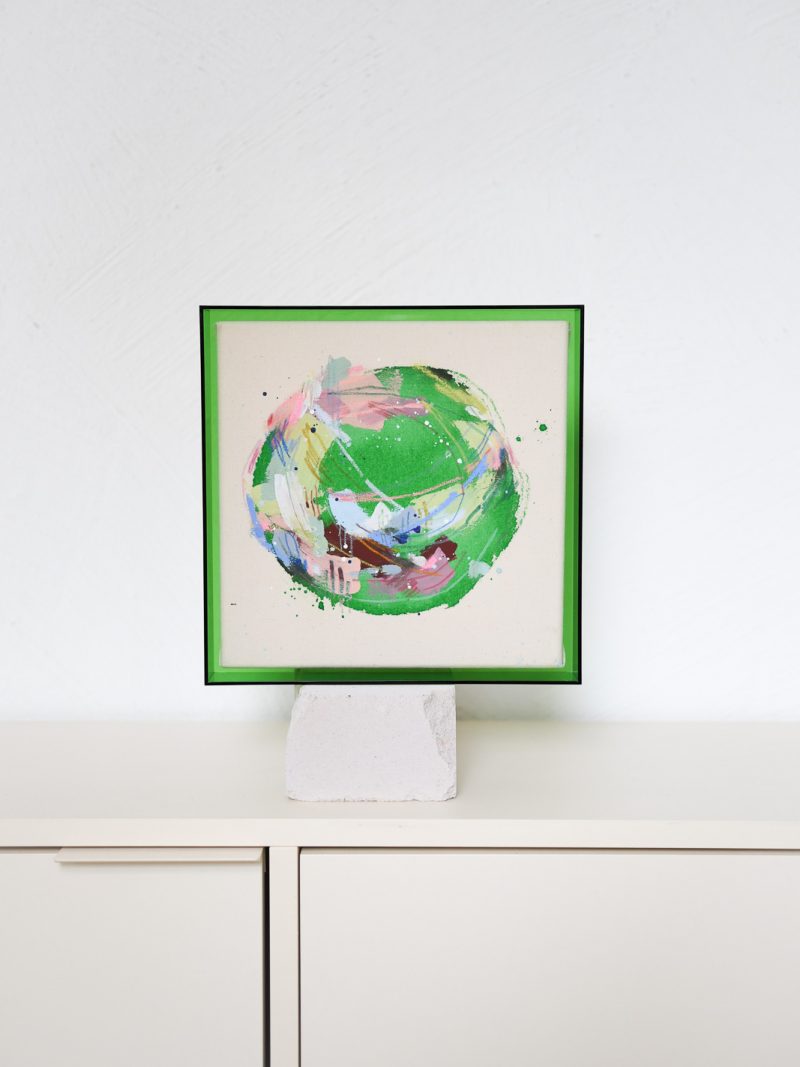 whole world - green multi 02 | 24x24cm