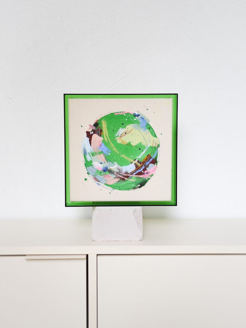 whole world - green multi 01 | 24x24cm