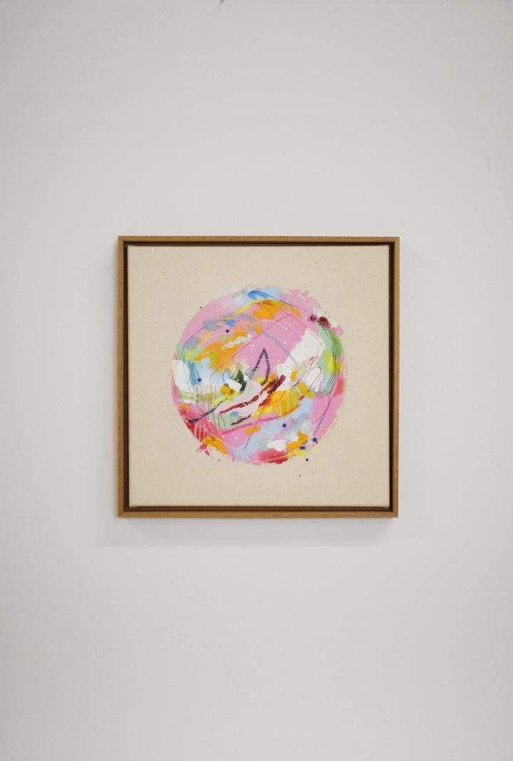 whole world - pink rot | 30x30cm
