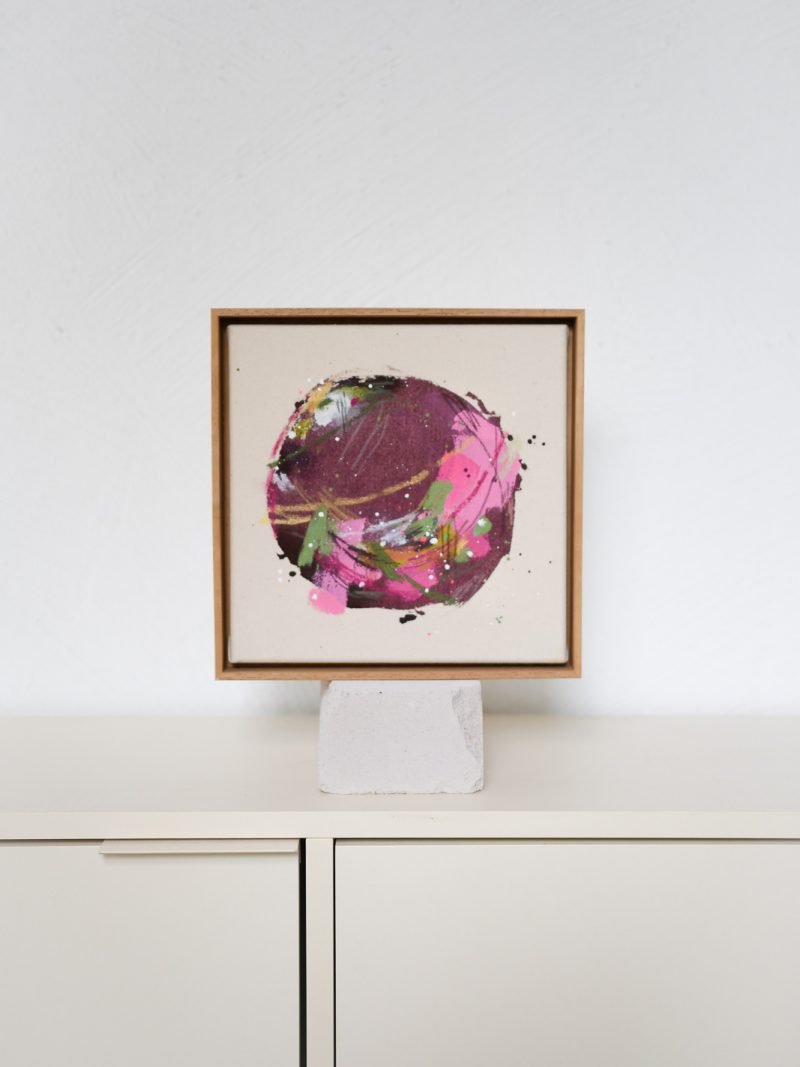 whole world - purple 01 | 24x24cm