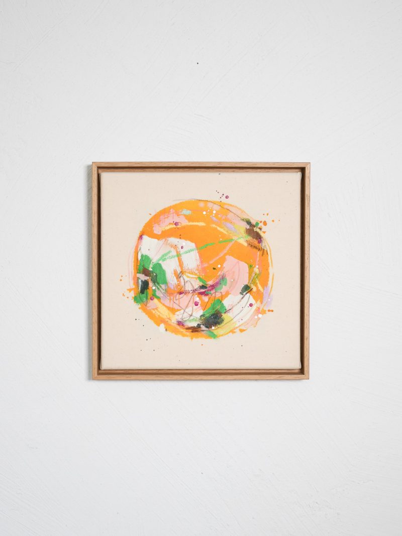 whole world - orange green 02 | 24x24cm