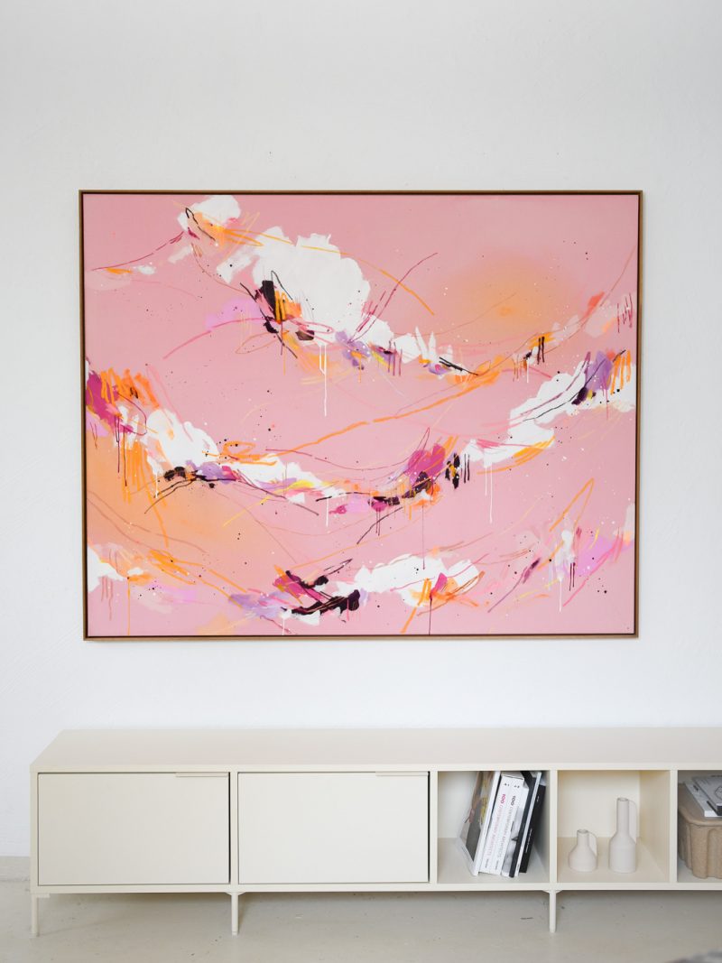 walking on a dream - pink | 120x150cm